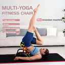 Foldable Back Extension Machine Home Gym Sit Up Machine for Glute & Ab Workouts Squat Machine for Home Gym Back Exercise for Lower Back Training with Resistance Bands