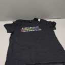 Funny Be Careful Who You Hate Gay Pride Lesbian Rainbow T-Shirt (Medium, Black)