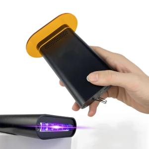 V Light Hair Extension Kit, 395nm Light Hair Extension Machine, Portable Fast Curing Hair Extension Glue V Light Wig Extension LED Lamp for Home Salon (Black1)