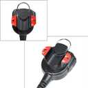 2 x TWAYRDIO Dashboard Mount Holder Hanger for Handheld Radio, Speaker Mic, CB/Mobile Radio Microphone, Belt Clip Hook with Screws for Motorola Midland BaoFeng Yaesu Walkie Talkie Two Way Radio (Black)