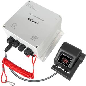 PWM Controller (2025 New), Briidea 12V/24V 50A DC Motor Speed Controller with Handle Control & Quick Shutoff Switch, IP65 Waterproof, Overheat Protection, for 55LB Trolling Motor