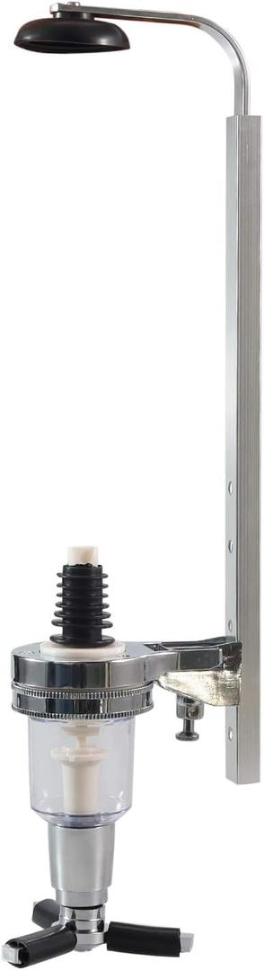 Wall Mounted Liquor Dispenser Bar Butler Bracket Solo Optic Spirit Wine Beer Alcohol Bottle Beverage Stand Revolving Nozzle Drinkware Set (1 Bottle)