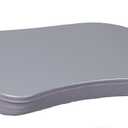 Sofia + Sam Mini Lap Desk with Memory Foam Cushion | Handle | Fits Laptops Up to 15" | Work from Home | Silver | Portable Travel Desk | Reading Writing and Coloring