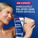 CeraVe Healing Ointment, Hydrating Skin Protectant With Petrolatum, Hyaluronic Acid & Ceramides, Face & Body Skin Barrier Repair For Cracked, Chafed, Dry Skin, Fragrance Free & Lanolin Free, 5 Oz