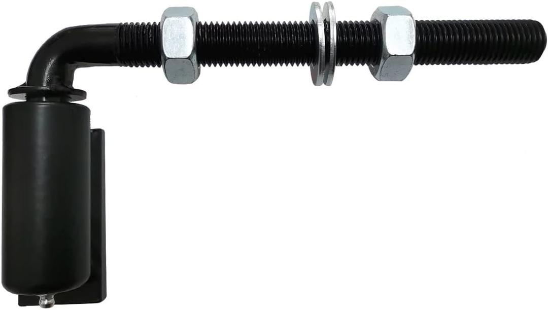 Universal Industrial Heavy Duty 3/4" J-Bolt Gate Hinge Steel Pivot Hinge Welded Hinge for Welding on Larger Iron or Steel Gates, Adjustable 8 1/2" Long Bolts Ball Bearing, 2 PCS