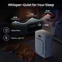 Pet Air Purifier for Home Large Room 2500 sq ft, H13 HEPA Washable Double-Sided Filter,Air Cleaner for Pet Hair Dander Odor Allergies Pollutant Smoke Dust,PM2.5 Air Quality Monitor,Auto Mode,P358 Grey