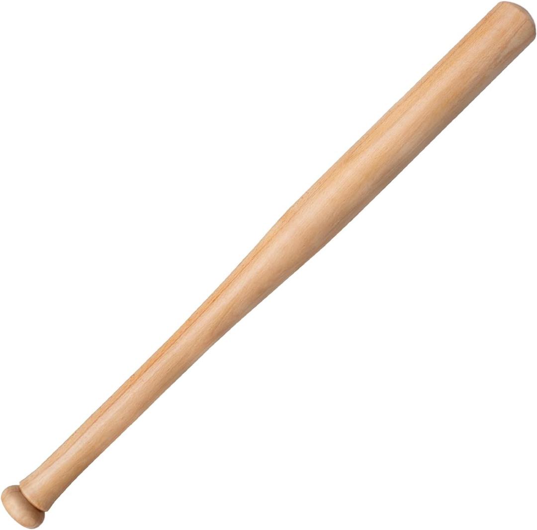 Baseball Wood Bat, 25 Inch Durable and Sturdy Lightweight, Glossy Finish with Cupped for Baseball Training Games or Casual Play