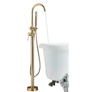 Seoul Floor Mounted Tub Bath Filler with Hand Shower