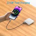 ummz Portable Charger with Built-in Cable,12000mAh 22.5W Fast Charging Small Power Bank,USB C Input/Output with Smart LED Display,External Battery Pack for iPhone,Tablet,Samsung