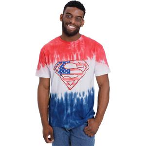 DC Comics Justice League Superman July 4th Matching Family T-Shirt Toddler to Adult Sizes (2T - 2XL)
