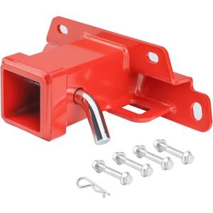 2'' Rear Receiver Hitch for 2020+ Kawasaki Teryx KRX 1000, Heavy-Duty UTV Receiver Hitch Adapter Kit, Includes Cotter Pin and Hitch Pin, Max Towing Capacity 2500 LB, Red