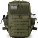 QT&QY 25L/45L Military Tactical Backpack For Men Molle Daypack 3 Day Bug Out Bag Hiking Rucksack With Bottle Holder