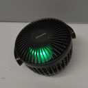 Momcozy 8000mAh Portable Stroller Fan | 27H Ultra-long Battery Life | Detachable 4 Speed 360Rotate | 2 Modes LED Night Light, USB Rechargeable Handheld Cooling Fan for Travel, Car Seat, Bedroom (Black)