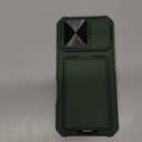 SSLOTSCASE for iPhone 16 Pro Case with Card Holder, & Hidden Kickstand & Camera Protection, Stylish Durable TPU Soft Silicone Edge Protective Case Cover for iPhone 16 Pro 6.3'' 5G 2024, Green