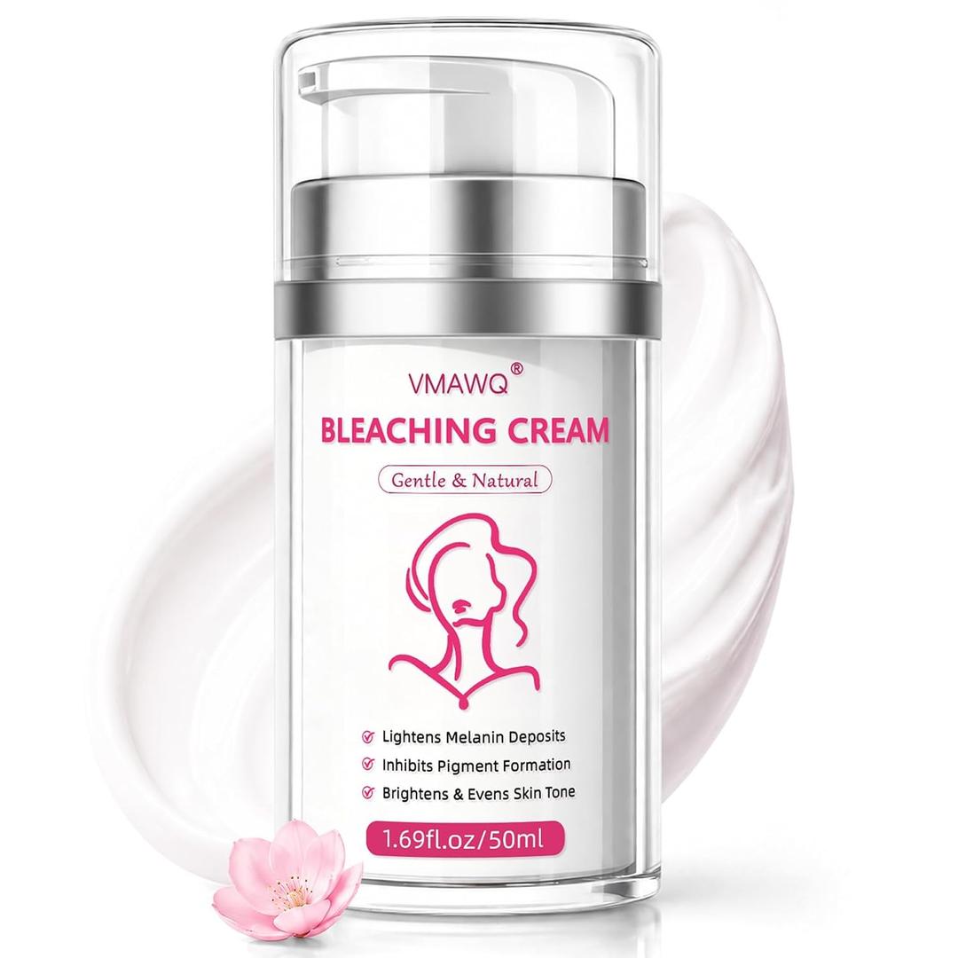 Skin Bleaching Cream with Vitamin C & Arbutin, Dark Spot Remover for Body Intimate Areas,Underarm, Knees, Elbows,Inner Thighs & Bikini Line,Gentle Whitening Moisturiser for Sensitive Skin, 1.7 FL OZ