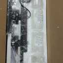 Wood Kitchen Island Lighting,4-Light Farmhouse Dining Room Light Fixture Matte Black Modern Chandeliers for Dining Room Over Table Hanging Pendant Light with Glass Shade for Bar Restaurant