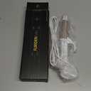 Europe Travel Curling Iron Mini: Dual Voltage Curling Iron for Traveling - Mini Travel Curling Irons 1 Inch with US Plug,Gold 450 for Thick/Coarse Short Hair