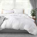 Utopia Bedding Duvet Cover Queen Size - 3 Piece with Zipper Closure - 1 Comforter Cover 90X90 Inches & 2 Pillow Shams 20X26 Inches (White) Comforter Not Included