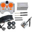 4 Pcs Train Motor kit, Power Function Train Motor Set, Science and Technology Power Function Kit, Remote Battery Box Receiver Set