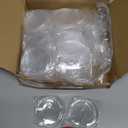 60 Pcs 2025 Christmas Clear Round Frame Ornaments with Red Ribbon, Acrylic Blank Round Photo Frame Bulk, Hanging Photo Ornaments for Christmas Tree Decoration (Classic Style)