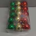 30ct Christmas Ball Ornaments, 1.18" Shatterproof Tree Decorations, Perfect Hanging Ball for Indoor/Outdoor Holiday Party Decor (Black)