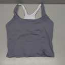 RUNNING GIRL Tank Tops with Built in Bras, Racerback Activewear Yoga Workout Tops for Women(Grey_L)