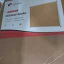 VIZ-PRO Large Cork Bulletin Board, 72 X 48 Inches, Wall-Mounted Corkboard with Silver Aluminium Frame for School, Office, and Home 6' X 4'