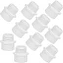 Lswteiz 10Pack 1/2" Female Thread 90 Degree PVC Elbow Pipe Fitting (Socket x Female Pipe Thread) SCH40 PVC Hose Adapter Elbow with 1/2-Inch Female Hose Thread