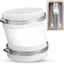 Tondiamo Round to Oval Dryer Vent Adapter 4'' Oval Dryer Duct Adapter Recessed Hose Connector with Steel Worm Drive Clamp Vent Kit Ventilation Hose Connector Size (4.9 x 2.2)