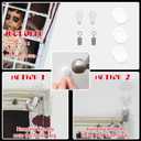 3 x Halloween Window Curtains, 31.5 * 47.2" Scary Halloween Window Decorations, Boy Ghost Decor for Indoor Outdoor Party Wall Door, with Hanging Accessories