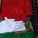 Arvilhill 6 Pcs Men's Christmas Elf Costume Deluxe Santa Helper Outfits with Coat Pants Hat Gloves Belt M