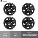 TangMiGe 4-Pack Wheel Skins Compatible with Toyota Tundra 2007-2021, 18 inch 18", Hubcap Wheel Cover (Black Color)