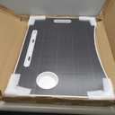 BUYIFY Folding Lap Desk, 23 Inch Portable Wood Black Laptop Bed Desk Lap Desk with Cup Holder, for Working Reading Writing, Eating, Watching Movies for Bed Sofa Couch Floor