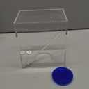 Acryli Made dosing Container, Liquid srorage Bucket, Aquarium Air Pump Accessories，dosing Pump Liquid containers,Reservoir (2.5L/0.66gal Blue lid)