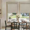 Blackout Roller Shades Cordless Blinds for Windows Free-Stop Thermal Insulated 100% Blackout Linen Roller Shades Blinds with Valance for Bedroom Living Dining Room Home Office Oatmeal 28" W x 72" H