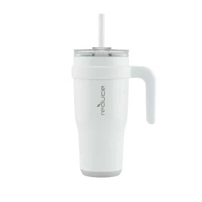 Reduce Cold1 24oz Stainless Steel Tumbler with Handle, White Gloss