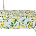 DII Lemon Bliss Outdoor Tabletop, Collection Stain Resistant & Waterproof, 60x84 w/Zipper