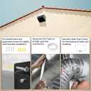 Neoaider 6 Inch Hooded Wall Vent Cover with Screen and Damper, 14GA/2MM Thick Heavy-Duty Steel Vent Covers for Wall, Vent Cover for Dryer Ventilation and Outdoor Air Exhaust, Black