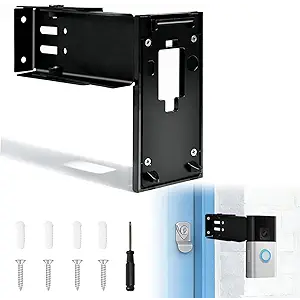 Stainless Steel Doorbell Mount for Ring(2nd Gen  2020 Release), Doorbell Extender Mount, Adjustable 3.5" to 5.9", Better Visibility and Angle, for Home Rentals, Office