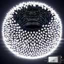 1500 LED 470FT Christmas Lights Outdoor, 12 Lighting Modes Christmas String Lights with Timer, Dimmable Cool White LED String Light Waterproof for Outside Yard Tree Patio Xmas Party Holiday Decorations