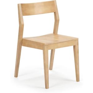 Plank+Beam Modern Dining Chair, Wooden Kitchen and Dining Room Chair, Wood Chair for Office, Living Room, Blonde