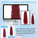 36 Inch Soft Locs Crochet Hair 8 Packs Pre Looped Faux Locs Crochet Braids Goddess Locs Hair For Black Women36Inch 8pcs,BUG