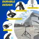 Heavy Duty Tripod Stabilizer for Trailer, 5th Wheel Tripod Adjustable from 34" to 59"(Patented Design)