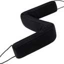 Sunolga 36" Door Draft Stopper for Bottom of Door, Under Door Gap Filler with Removable Cover up to 4 Inches, Weighted Bottom of Door Barrier for Noise, Air, Wind and Light, Black