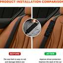 2PCS Bling Car Seat Belt Shoulder Pads, Bling Car Accessories for Women, Crystal Rhinestone Auto Seatbelt Cover, Car Interior Accessories Car Seat Belt Covers for Car (Black Diamond)