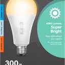 Feit Electric LED Three-Color Selectable Intellibulb - A23 with an E26 Medium Base Light Bulb - 300W Equivalent - 15 Year Life - 4060 Lumen - 2700K Soft White, 4000K Cool White and 5000K Daylight