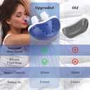 Anti Snoring Devices, Electric Anti Snoring Device, Effective Snoring Prevention, Sleep Apnea Devices for Men and Women, Adjustable Wind Speed, Suitable for All Nose Shapes, Blue-ERT021