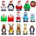 JOYIN 14 Pack Christmas Wind Up Toy Assortments Stocking Stuffers for Christmas Party Favor Supply Accessories (14 Pieces Pack)