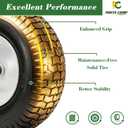 Parts Camp 16x6.50-8 Lawn Mower Tires and Wheels, Front Riding Mower Tire with Rim for John Deere 145 LA130 LA140 LA150, Husqvarna, Craftsman, 3/4" & 5/8" Bearings, 2 Packs