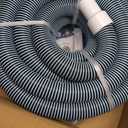3 Pcs Pool Vacuum Kit Manual Vacuum Head with 1-1/2" x 18ft Hoses and Skimmer Net Flexible Head with Side Brushes and Wheels, Maintenance Accessories for Above Ground Inground Pool Cleaning